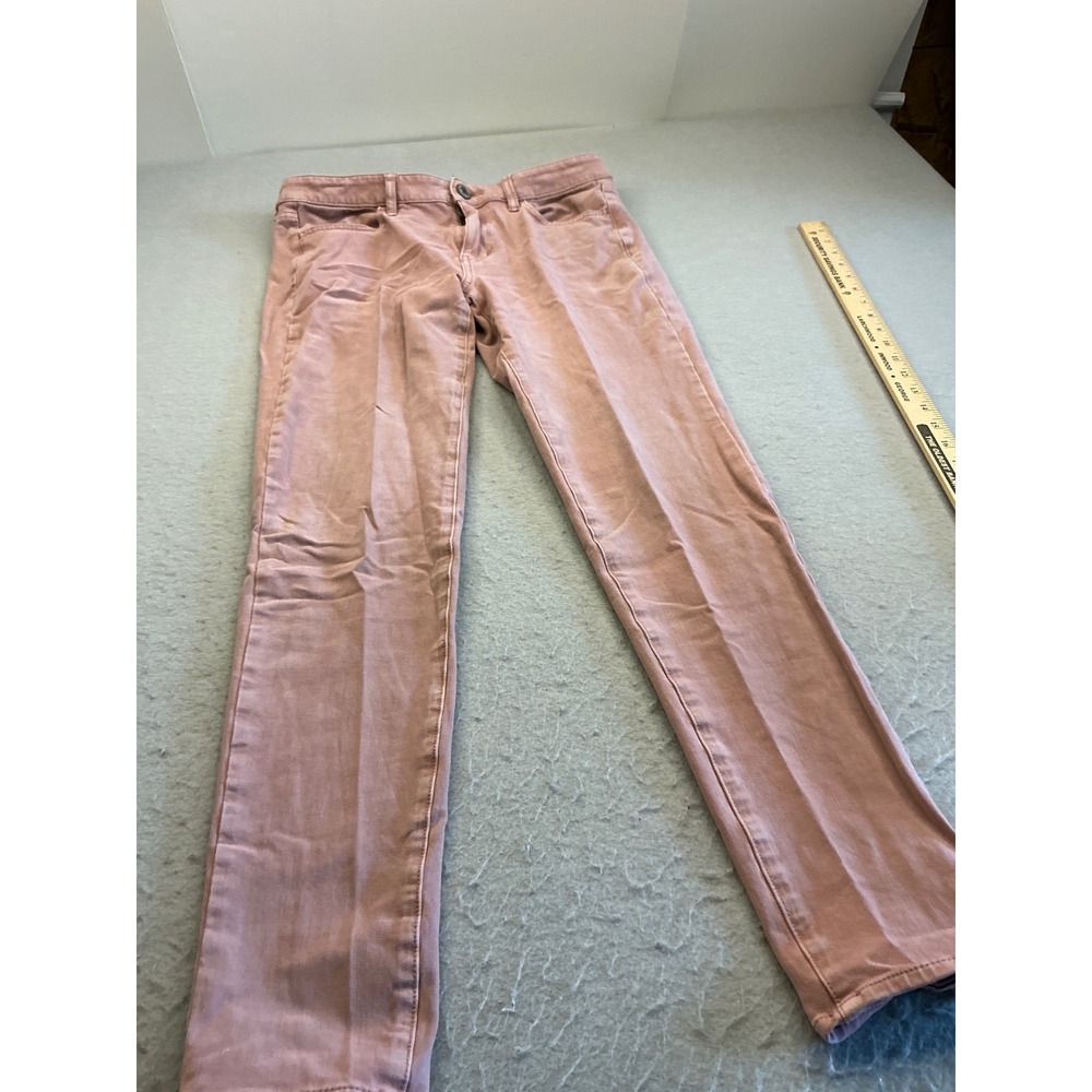 American Eagle Pink Skinny Pants Stretch Soft Twill Size 10 Regular Casual Boho
